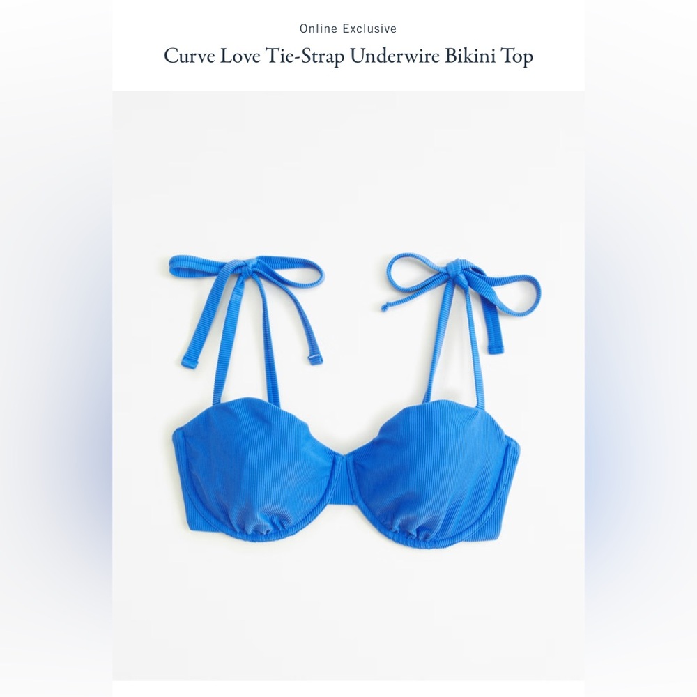 Abercrombie curve love bikini top